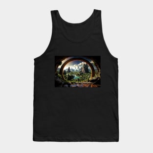 Abandoned Portal on an Alien World - Landscape Tank Top